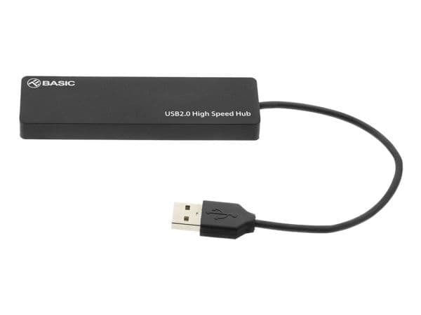 Tellur Basic USB Hub, 4 porttia, USB 2.0 musta