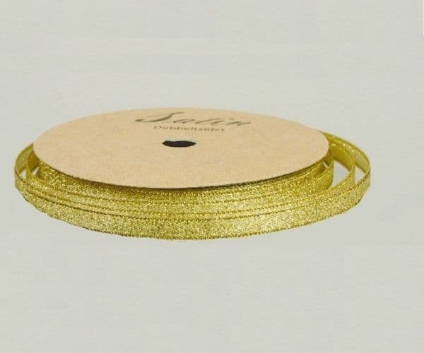 Metallicbånd 9mm 10m guld