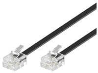 MicroConnect Modular - Telefonkabel - RJ-11 (hann) til RJ-11 (hann) - 15 m - flat