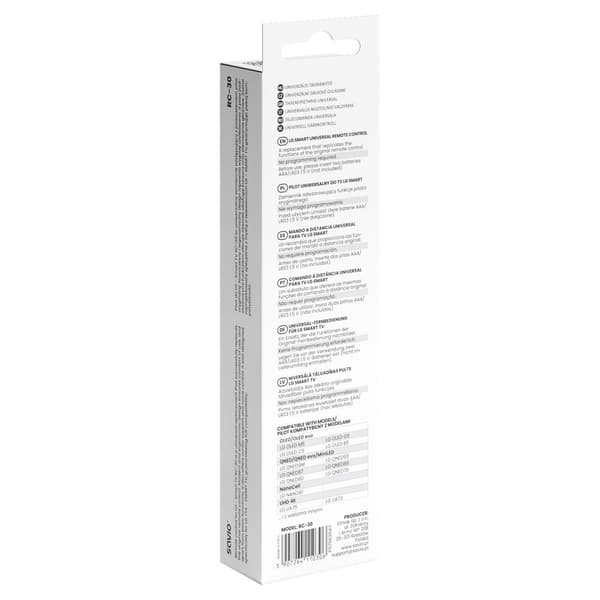 Savio RC-30, IR/Bluetooth, Tryckknappar, Svart