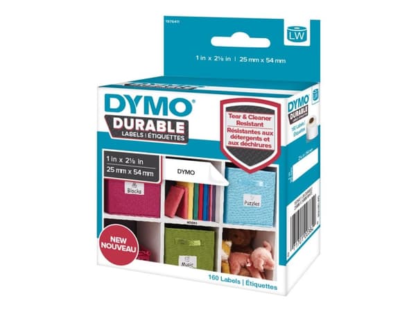 DYMO LabelWriter Durable plastetiketter, 25 x 54 mm