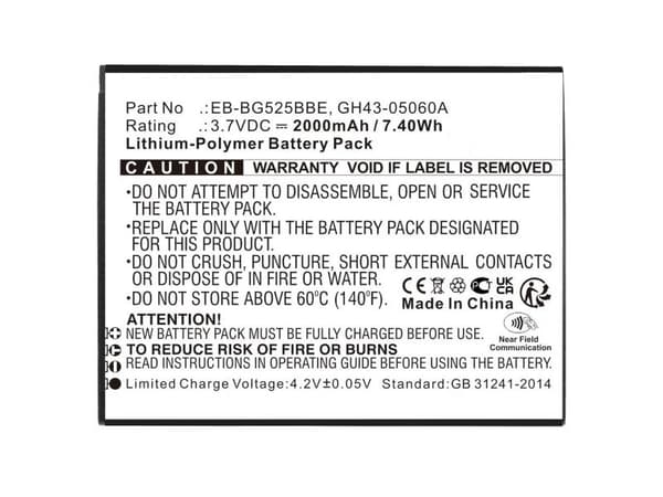 Batteri 7,40 Wh Li-Pol 3,7 V