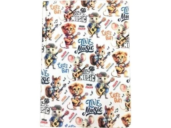 Notebook A5/64K glatt Dyremusikk FRISK |
