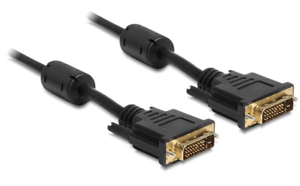 Delock - DVI-kabel - DVI-D (hann) til DVI-D (hann) - 2 m - svart