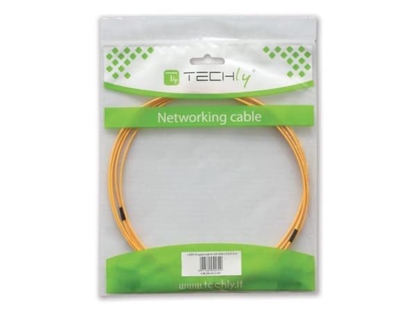 Techly 5m SC/LC OS2, 5 m, SC, LC, Hanstik/Hanstik, Keltainen