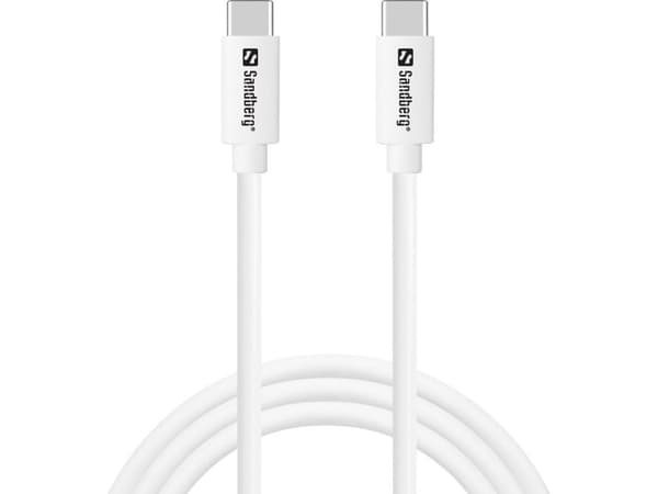 Sandberg Saver - USB-kabel - USB-C (hann) til USB-C (hann) - 1 m - USB Power Delivery (65 W)