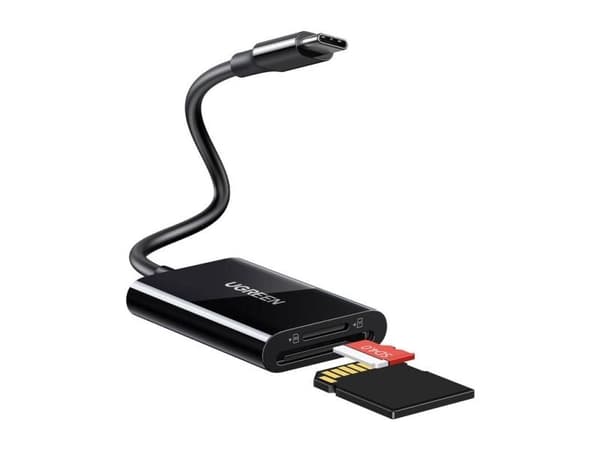 Ugreen Minnekortleser Micro SD, SD USB-C 3.1, svart