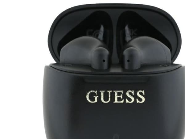 Guess Printed Classic Logo Bluetooth Wireless Headphones - Black