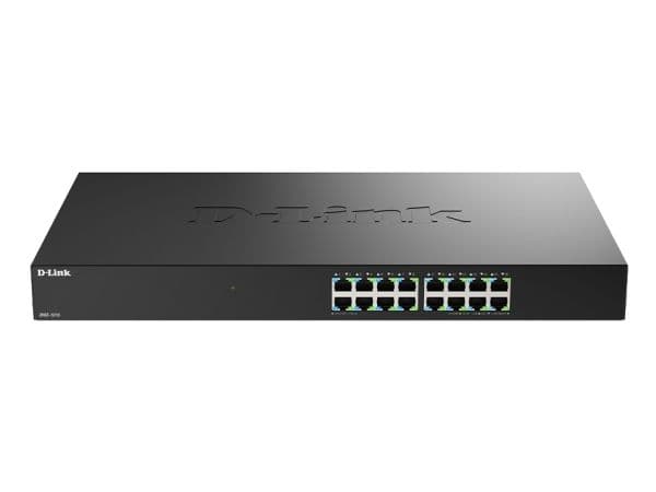 D-Link DMS-1016 - Switch - 16 x 10/100/1000/2.5G - stasjonær, rackmonterbar
