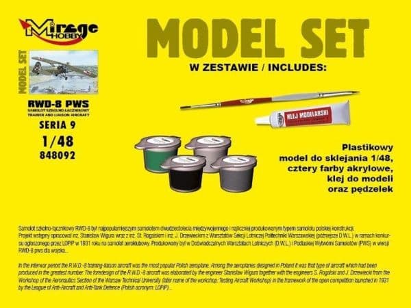 Mirage Software RWD-8 PWS modellsats (586913)