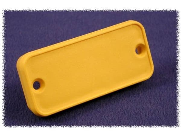 Hammond Electronics 1455RPLY 1455RPLY endeplate (L x B x H) 8 x 160 x 30.5 mm ABS gul 2 stk