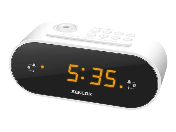 Sencor SRC 3100 W - Klokkeradio - hvit