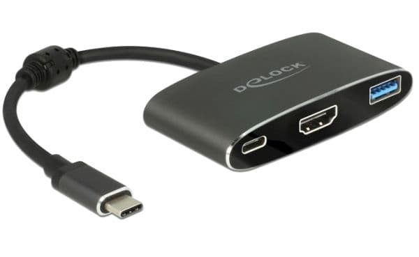 DeLOCK - Ekstern videoadapter - VL101 - USB-C 3.1 - HDMI - grå - detailsalg