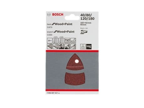 Bosch SLIBEBLAD MULTI EW/BP 102X62 93MM 25 st