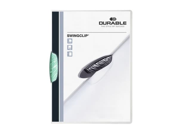 Durable Swingclip, Grön, Polypropylen (PP), 30 ark, A4, 25 styck