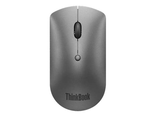 Lenovo ThinkBook, Molempikätinen, Optinen, Bluetooth, 2400 DPI, Harmaa