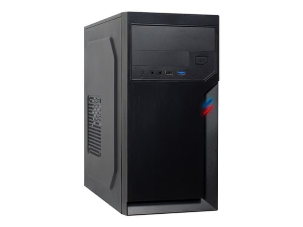 Inter-Tech IT-6502 Romea, Micro Tower, PC, Musta, mikro ATX, 14 cm, 29 cm