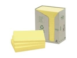 Post-it® notes 76x127 mm gul - (16 stk.)