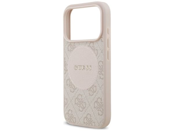 Guess 4G Circle Classic Logo MagSafe-deksel til iPhone 17 Pro - rosa