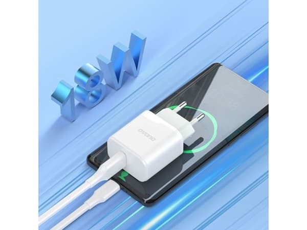 Dudao A20EU nätadapter USB-A 18W - vit