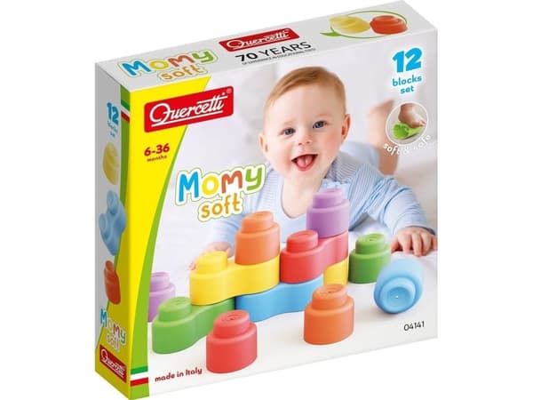 Quercetti QUERCETTI QUERCETTI QUERCETTI MOMY SMALL CLOCKS 12 ELEMENTIT