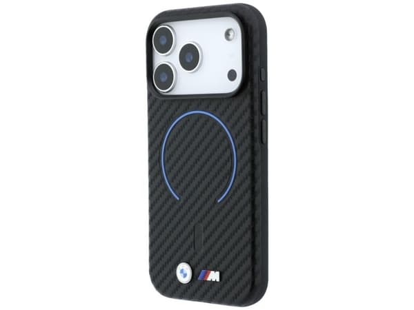 BMW M Carbon Printed Ring MagSafe Case for iPhone 17 Pro / 18 Pro - Black