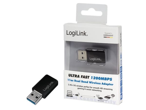 LogiLink WL0243, USB, WLAN, 1200 Mbit/s
