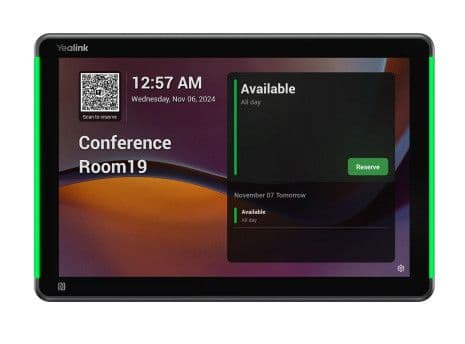 Yealink MSFT VC Room System RoomPanelPlus Musta E2