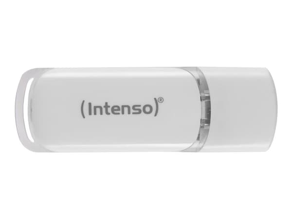 Intenso Flash Line - USB-flashstasjon - 64 GB - USB-C 3.1 Gen 1 - hvit