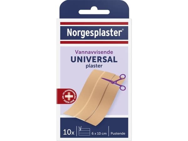 Hæfteplaster, Kvikk Universal, 6x10cm, beige, vandafvisende