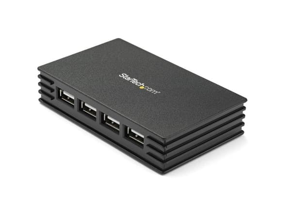 StarTech.com ST4202USBGB, USB 2.0 Type-B, USB 2.0, 480 Mbit/s, Svart, Plast, Energiljus
