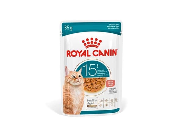 Royal Canin Ageing 15+ stykker i sovs vådfoder til kat - 12x85 g