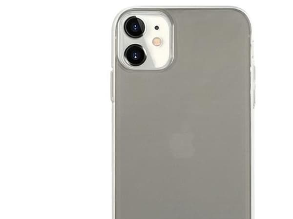 AMG electroplate sort/hvit etui til iPhone 11 / XR 6.1" - transparent