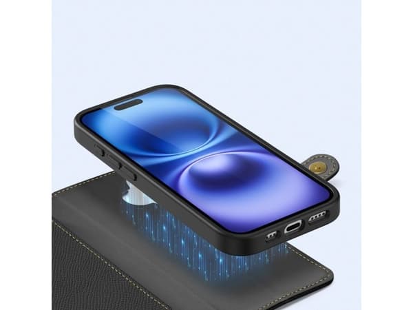 Dux Ducis Lawa Lærveske til iPhone 16 - Sort