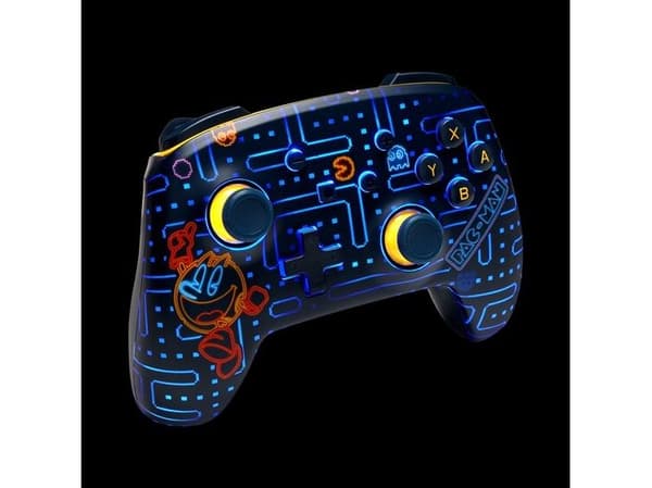 PowerA SWITCH trådløs pad forbedret Lumectra PAC-MAN Neon Arcade