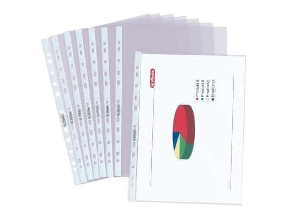 Herlitz 5850102, Läpinäkyvä, Polypropeeni (PP), 10 kpl