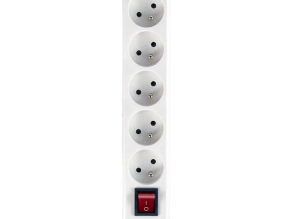 Standard Libox 5-socket power strip 5m white (LB0085-5)