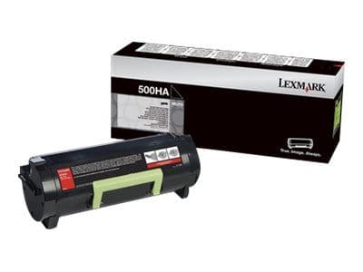 Lexmark 500HA - Høy ytelse - svart - original - tonerpatron LCCP - for Lexmark MS310d, MS310dn, MS312dn, MS315dn