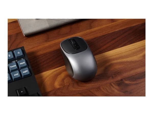 Keychron BM24, Oikeakätinen, RF Wireless + Bluetooth + USB Type-C, 2400 DPI, Harmaa