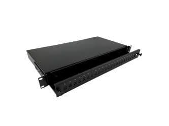 Alantec FOP-1U-24SCS-C, Sort, Rackmontering, 1U, Boks