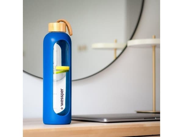 Vattenflaska Wessper 1 liter blå