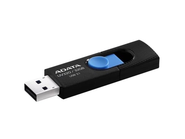 ADATA UV320 - USB flash-enhet - 32 GB - USB 3.1 - svart/blå