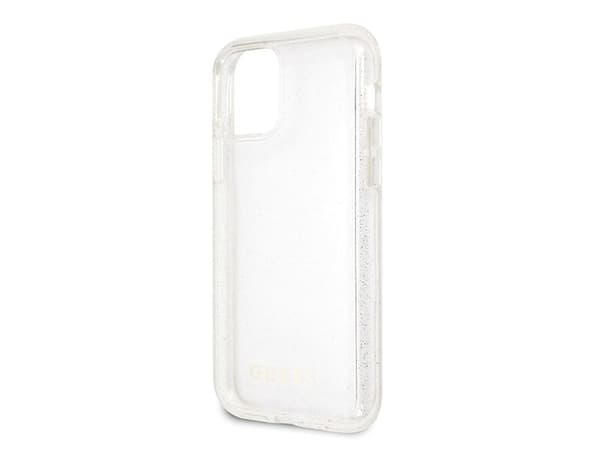 Guess GUHCN65PCGLSI hårt glitterfodral till iPhone 11 Pro Max - silver/silver
