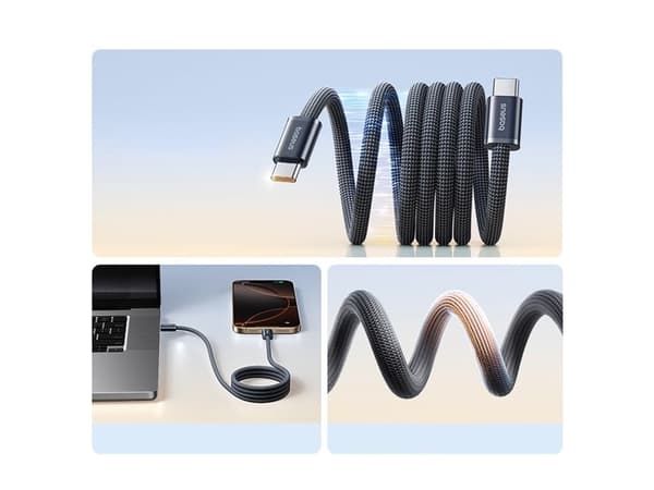 Hurtel: Baseus Dynamic 4 Pro snabb USB-C-kabel - USB-C 100W 1 m - svart