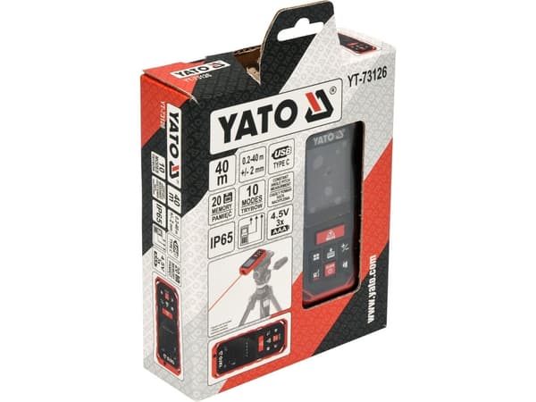 YATO laserafstandsmåler 0,2-40 m