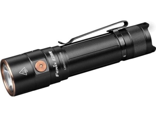 Fenix E28RV2BK, Universal lommelykt, Sort, Metall, Knapper, 2 m, IP68