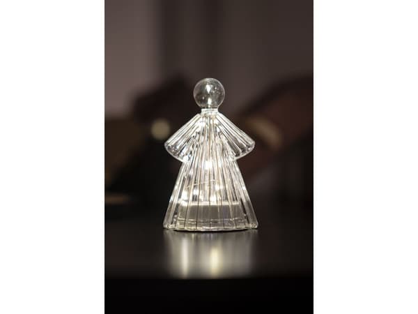 Sirius Alberte Engel - Klar/Vit - H 14 cm