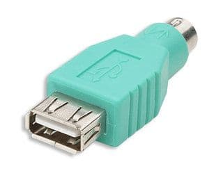 Manhattan USB - PS/2 Adapter, USB, PS/2, Grønn