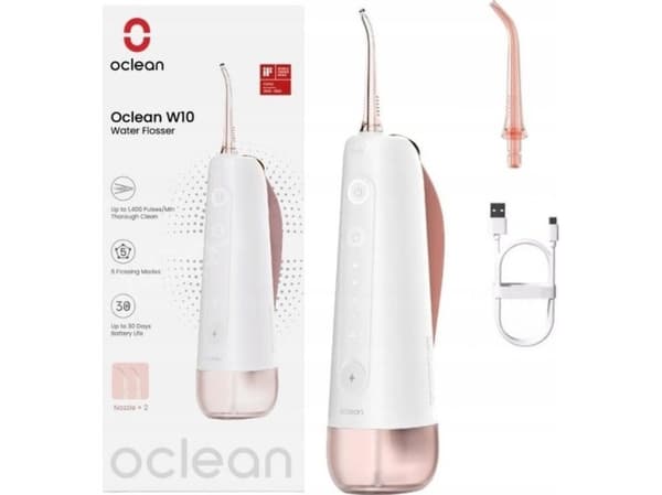 Oclean irrigator Oclean W10 irrigator, rosa, 2 dyser
