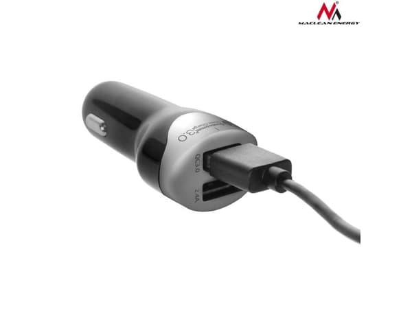 Maclean MCE157 bil-lader 2x USB-A 2.4 A